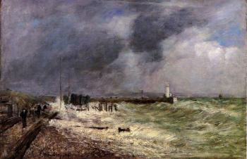Eugene Boudin : Le Havre, A Gust of Sind at Frascati